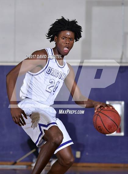 Thumbnail 1 in Salesian College Preparatory vs. Sacramento (St. Hope Elite Classic) photogallery.