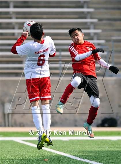 Thumbnail 1 in North Shore vs Kipp Academy  photogallery.