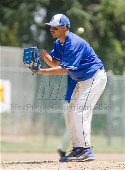 Thumbnail 2 in Valley Christian vs. Brookside Christian (CIF SJS D7 Final) photogallery.