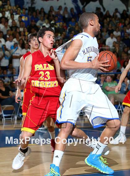 Thumbnail 1 in Palm Desert vs. La Mirada (CIF SS Playoff) photogallery.