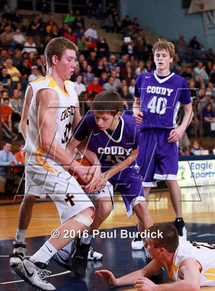 Thumbnail 2 in Elk County Catholic vs Coudersport (District IX A Final) photogallery.