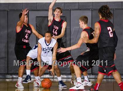 Thumbnail 2 in Alief Elsik vs. Langham Creek (McDonald's Texas Invitational) photogallery.