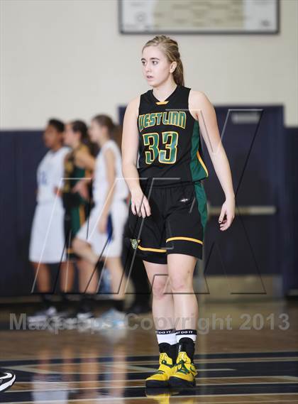 Thumbnail 1 in West Linn vs St. Mary's Academy (Nike Interstate Shootout) photogallery.
