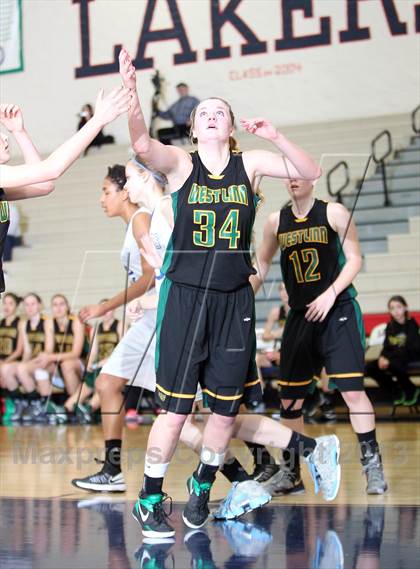 Thumbnail 2 in West Linn vs St. Mary's Academy (Nike Interstate Shootout) photogallery.