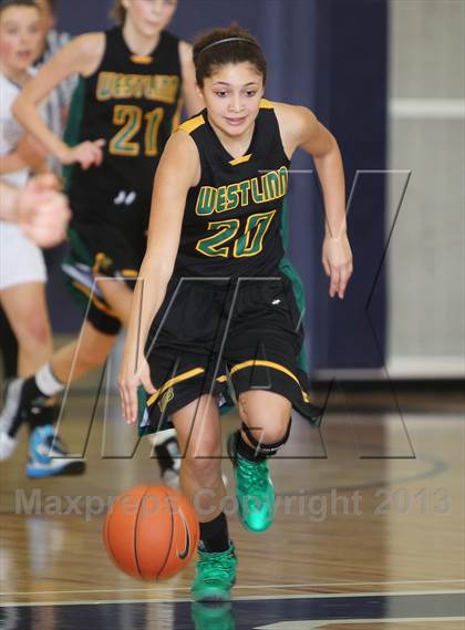 Thumbnail 2 in West Linn vs St. Mary's Academy (Nike Interstate Shootout) photogallery.