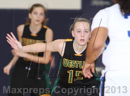 Thumbnail 1 in West Linn vs St. Mary's Academy (Nike Interstate Shootout) photogallery.