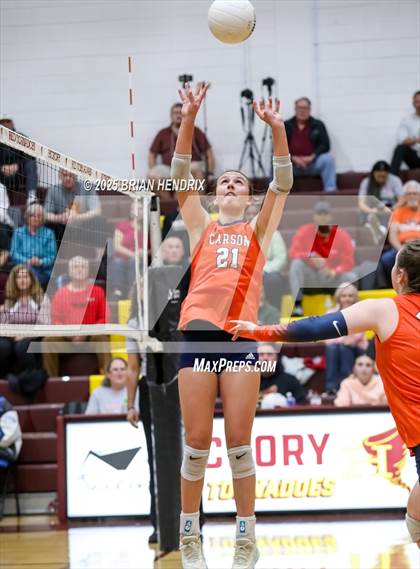 Thumbnail 2 in Carson vs. Hickory (NCHSAA 5A Regional Final) photogallery.