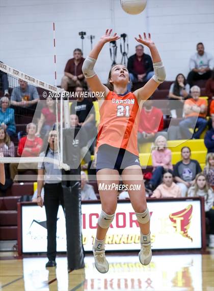 Thumbnail 2 in Carson vs. Hickory (NCHSAA 5A Regional Final) photogallery.