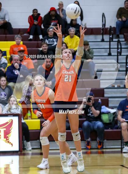 Thumbnail 3 in Carson vs. Hickory (NCHSAA 5A Regional Final) photogallery.