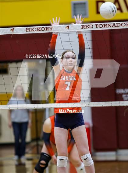 Thumbnail 2 in Carson vs. Hickory (NCHSAA 5A Regional Final) photogallery.