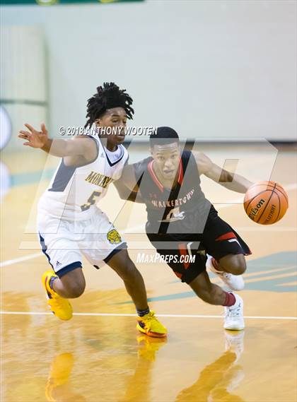 Thumbnail 1 in New Life Christian Academy vs Walkertown  (Hoops and Dreams Showcase) photogallery.
