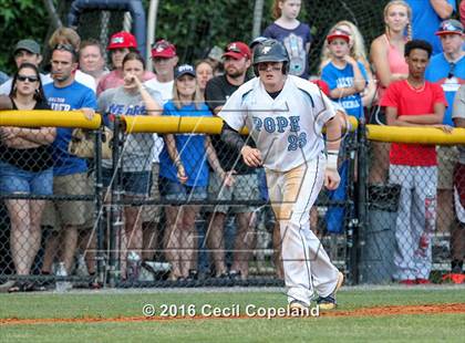 Thumbnail 1 in Pope vs. Walton (GHSA 6A Final - Game 2) photogallery.