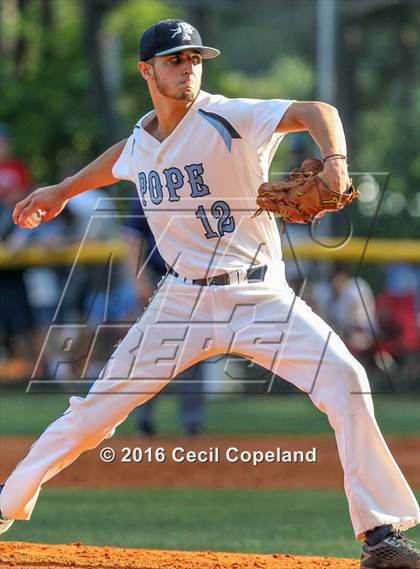 Thumbnail 2 in Pope vs. Walton (GHSA 6A Final - Game 2) photogallery.