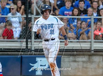 Thumbnail 3 in Pope vs. Walton (GHSA 6A Final - Game 2) photogallery.
