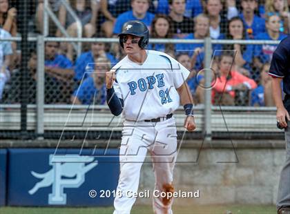Thumbnail 1 in Pope vs. Walton (GHSA 6A Final - Game 2) photogallery.