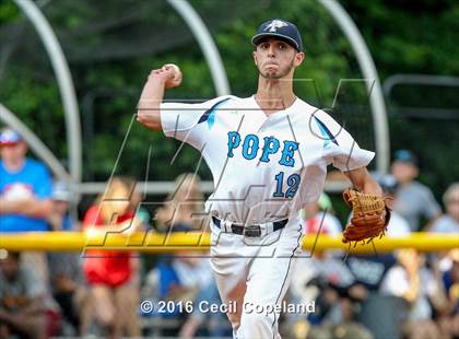 Thumbnail 1 in Pope vs. Walton (GHSA 6A Final - Game 2) photogallery.