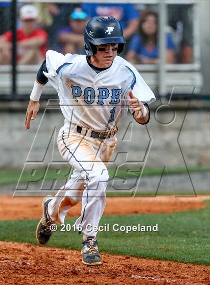 Thumbnail 1 in Pope vs. Walton (GHSA 6A Final - Game 2) photogallery.