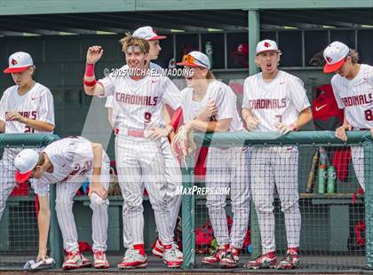 Thumbnail 3 in Hardin-Jefferson vs Bridge City (UIL Baseball 4A D2 Area Playoff game 3) photogallery.