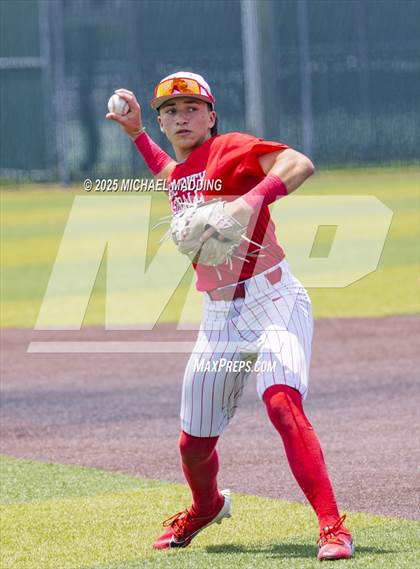 Thumbnail 1 in Hardin-Jefferson vs Bridge City (UIL Baseball 4A D2 Area Playoff game 3) photogallery.