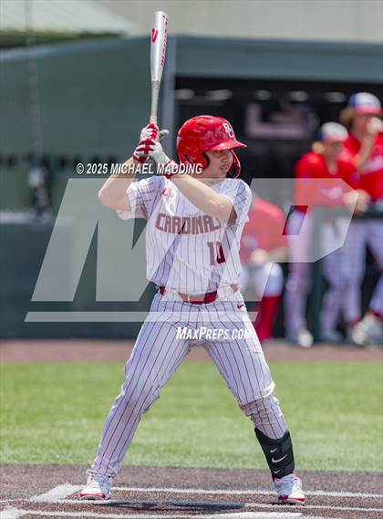 Thumbnail 3 in Hardin-Jefferson vs Bridge City (UIL Baseball 4A D2 Area Playoff game 3) photogallery.