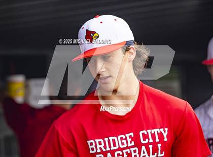 Thumbnail 2 in Hardin-Jefferson vs Bridge City (UIL Baseball 4A D2 Area Playoff game 3) photogallery.