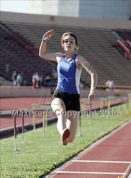 Thumbnail 2 in CIF SJS Masters Championships (Girls Long Jump - Final) photogallery.