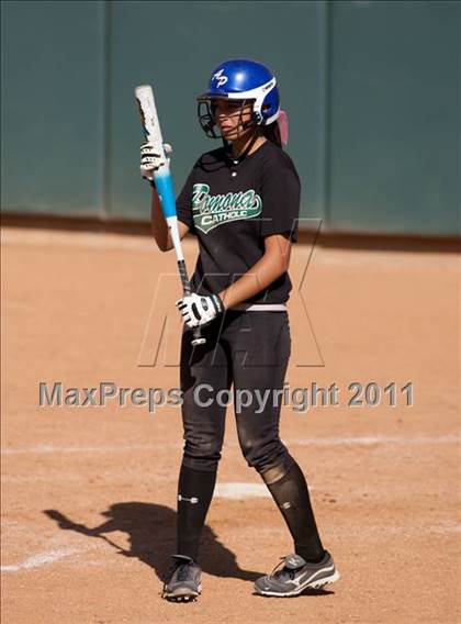 Thumbnail 1 in Pomona Catholic vs. Bellarmine-Jefferson (CIF SS D7 Final) photogallery.