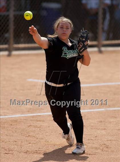 Thumbnail 2 in Pomona Catholic vs. Bellarmine-Jefferson (CIF SS D7 Final) photogallery.
