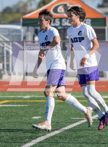 Thumbnail 3 in Arizona College Prep vs. Red Mountain (Coyote Classic Soccer Tournament) photogallery.