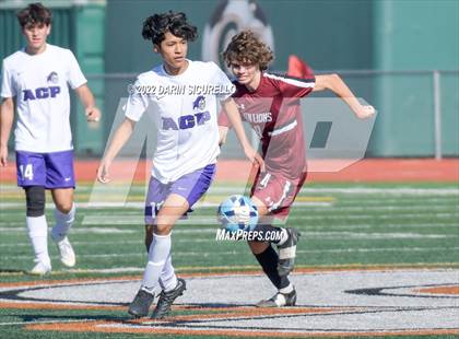 Thumbnail 2 in Arizona College Prep vs. Red Mountain (Coyote Classic Soccer Tournament) photogallery.