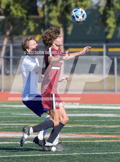 Thumbnail 1 in Arizona College Prep vs. Red Mountain (Coyote Classic Soccer Tournament) photogallery.