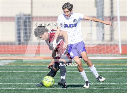 Thumbnail 3 in Arizona College Prep vs. Red Mountain (Coyote Classic Soccer Tournament) photogallery.