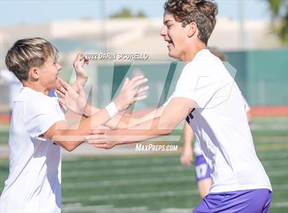Thumbnail 1 in Arizona College Prep vs. Red Mountain (Coyote Classic Soccer Tournament) photogallery.