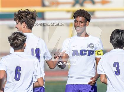 Thumbnail 1 in Arizona College Prep vs. Red Mountain (Coyote Classic Soccer Tournament) photogallery.