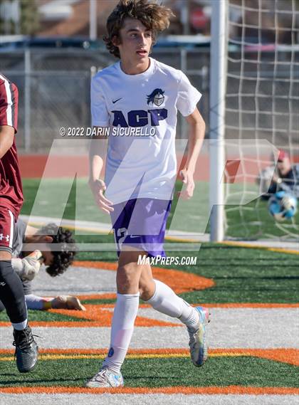 Thumbnail 3 in Arizona College Prep vs. Red Mountain (Coyote Classic Soccer Tournament) photogallery.