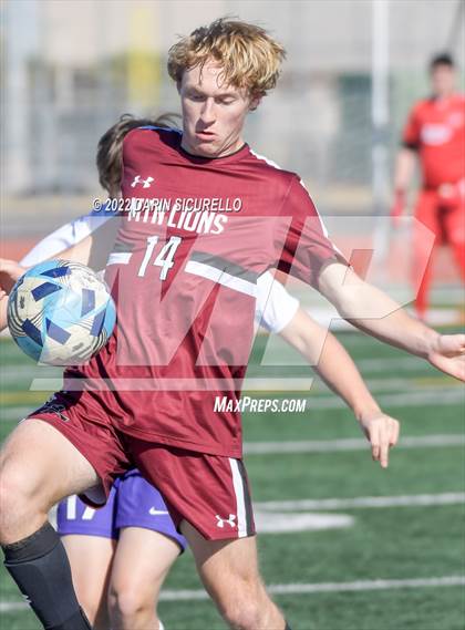 Thumbnail 1 in Arizona College Prep vs. Red Mountain (Coyote Classic Soccer Tournament) photogallery.