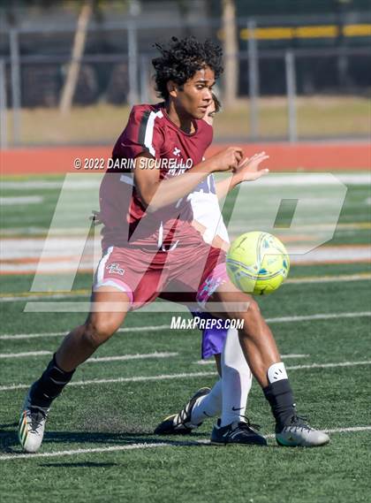 Thumbnail 1 in Arizona College Prep vs. Red Mountain (Coyote Classic Soccer Tournament) photogallery.