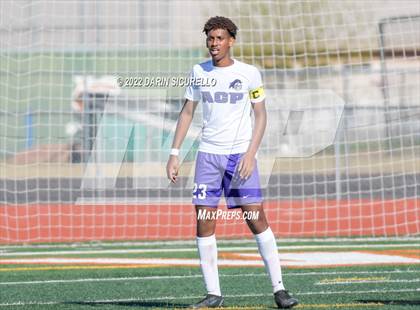 Thumbnail 3 in Arizona College Prep vs. Red Mountain (Coyote Classic Soccer Tournament) photogallery.