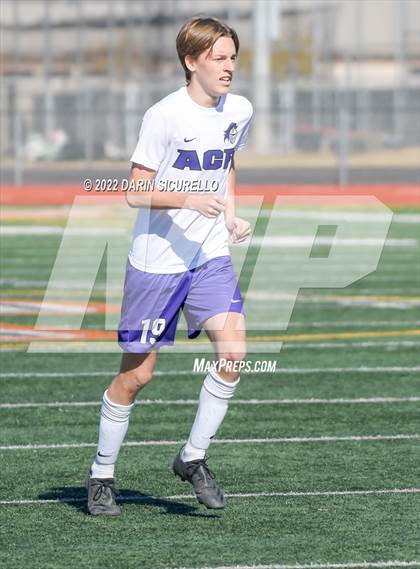 Thumbnail 1 in Arizona College Prep vs. Red Mountain (Coyote Classic Soccer Tournament) photogallery.