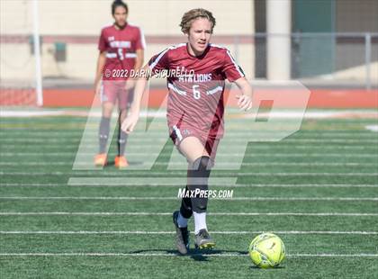 Thumbnail 3 in Arizona College Prep vs. Red Mountain (Coyote Classic Soccer Tournament) photogallery.