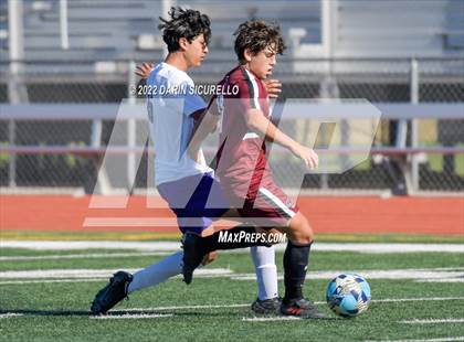 Thumbnail 3 in Arizona College Prep vs. Red Mountain (Coyote Classic Soccer Tournament) photogallery.
