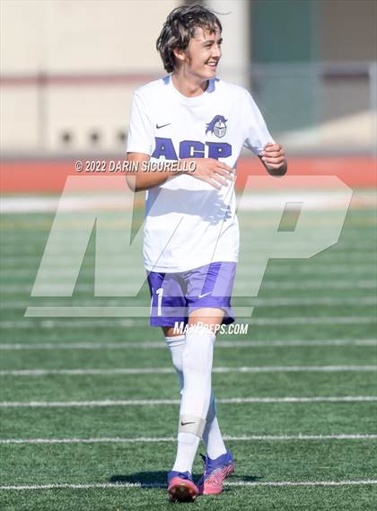 Thumbnail 2 in Arizona College Prep vs. Red Mountain (Coyote Classic Soccer Tournament) photogallery.