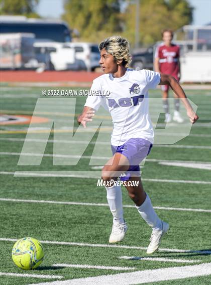 Thumbnail 3 in Arizona College Prep vs. Red Mountain (Coyote Classic Soccer Tournament) photogallery.