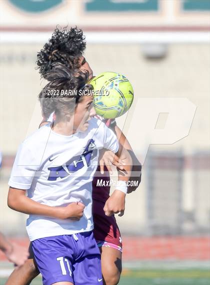 Thumbnail 3 in Arizona College Prep vs. Red Mountain (Coyote Classic Soccer Tournament) photogallery.