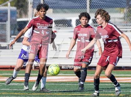 Thumbnail 2 in Arizona College Prep vs. Red Mountain (Coyote Classic Soccer Tournament) photogallery.