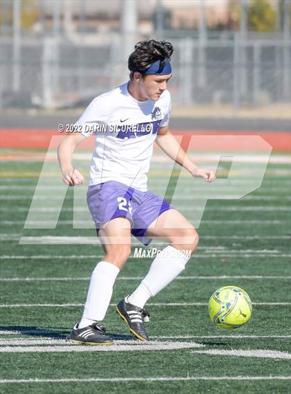 Thumbnail 2 in Arizona College Prep vs. Red Mountain (Coyote Classic Soccer Tournament) photogallery.
