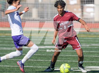 Thumbnail 1 in Arizona College Prep vs. Red Mountain (Coyote Classic Soccer Tournament) photogallery.