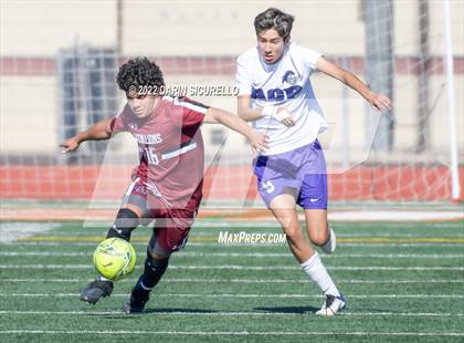 Thumbnail 3 in Arizona College Prep vs. Red Mountain (Coyote Classic Soccer Tournament) photogallery.