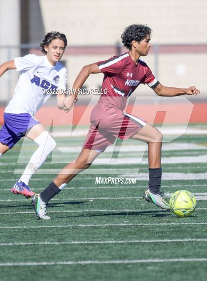 Thumbnail 1 in Arizona College Prep vs. Red Mountain (Coyote Classic Soccer Tournament) photogallery.