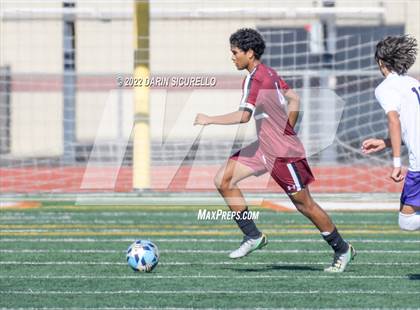 Thumbnail 1 in Arizona College Prep vs. Red Mountain (Coyote Classic Soccer Tournament) photogallery.